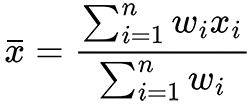Weighted Mean Formula